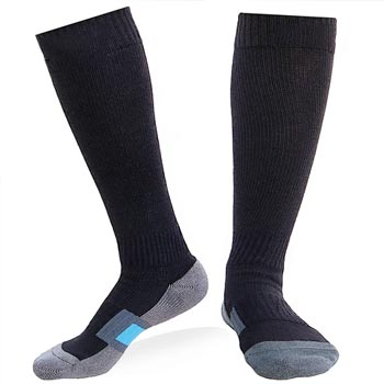Black & Grey patterned compression socks manufacturer