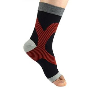 Black & red patterned athletic socks manufacturer