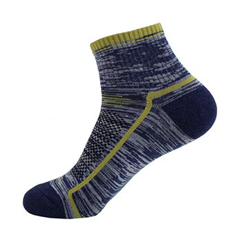 Deep blue patterned athletic socks manufacturer
