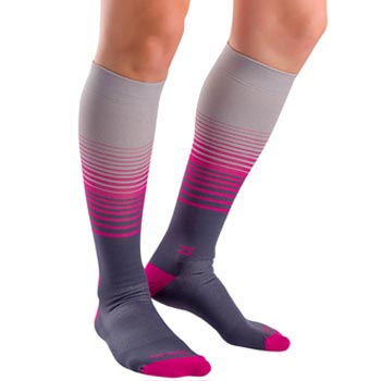 Pink & Grey compression socks manufacturer