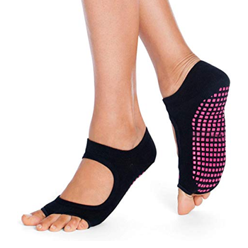 black & pink yoga socks supplier in USA