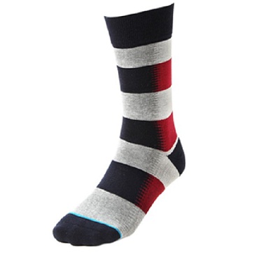 tri color casual socks