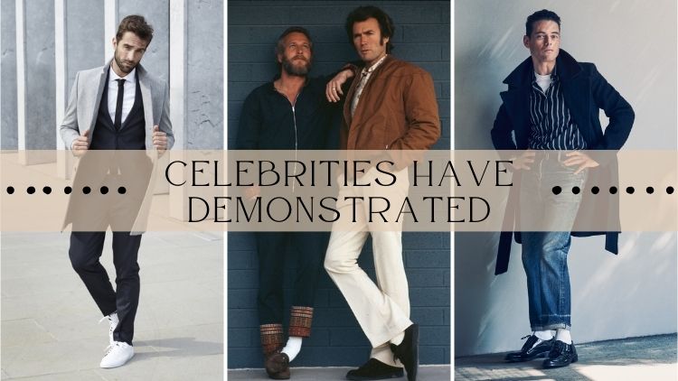 celebrities inspired white socks appearance