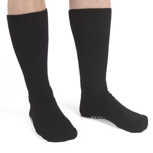 Black Cotton Compression Socks