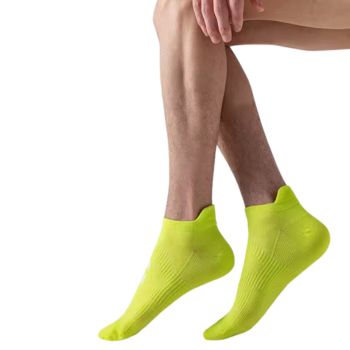 wholesale neon green mens running socks
