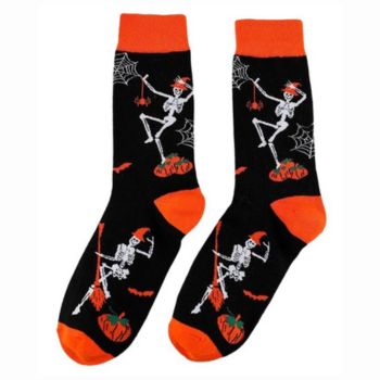 dancing skeleton print socks manufacturers