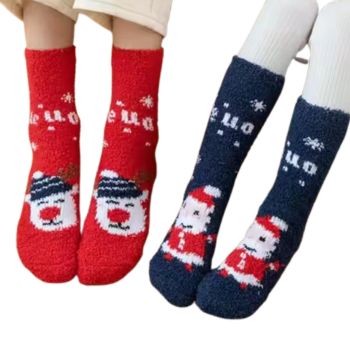 bulk fuzzy christmas fluffy socks